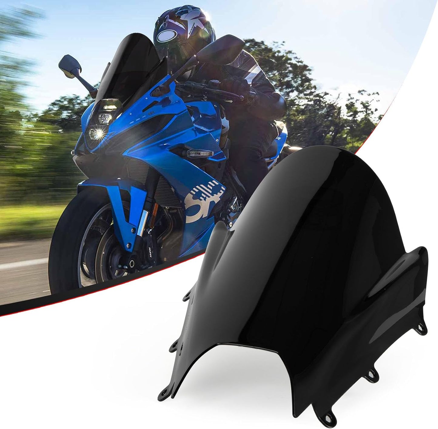 Deflectores parabrisas GSX-8R 2024-2025 reducen viento