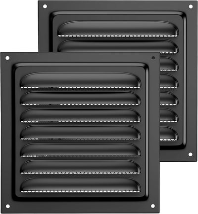 Cubierta ventilación acero inox 6x6pulg con rejilla insectos