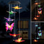 Campanilla viento solar LED 25" colgante jardín