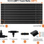 Kit riel iluminación tipo H negro 39ft 120V
