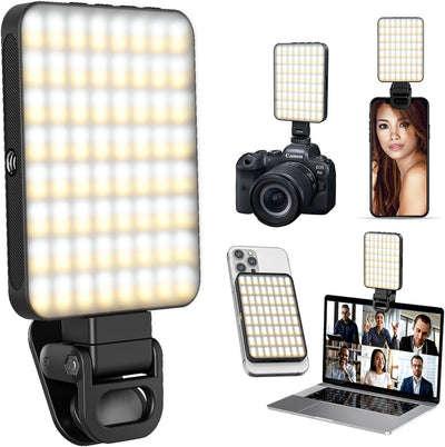 Luz magnética para selfie con 128 LED 3 colores para teléfono