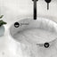 Lavabo redondo 17pulg color gris mármol