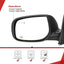 Espejo retrovisor conductor izquierdo Corolla negro