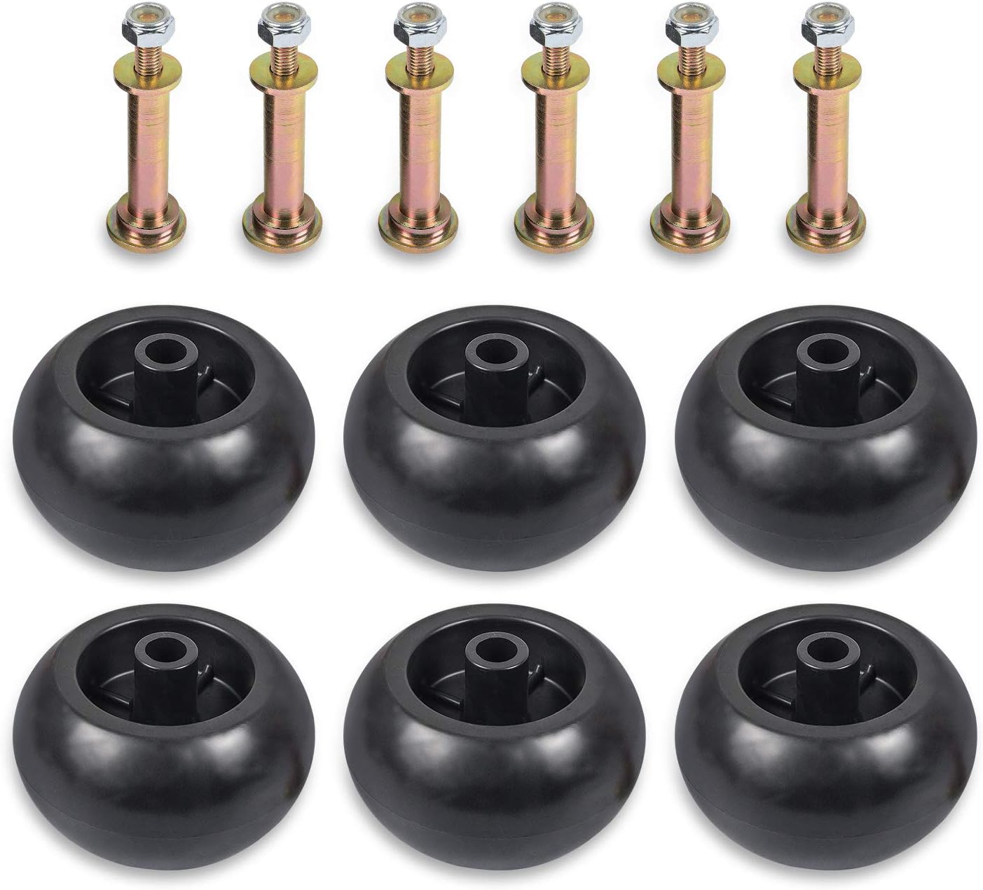 Kit 6 ruedas cortacésped comp Exmark Toro Bad Boy 5/8pulg