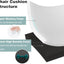 Cojín banco 36x15pulg espuma viscoelástica antiderrap gris