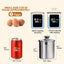 Set 4 Recipientes Acero Inox 0.95-3.5qt Tapa Vidrio
