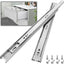 10 Pares Guías Cajones Acero Inox 8-24pulg 100lb