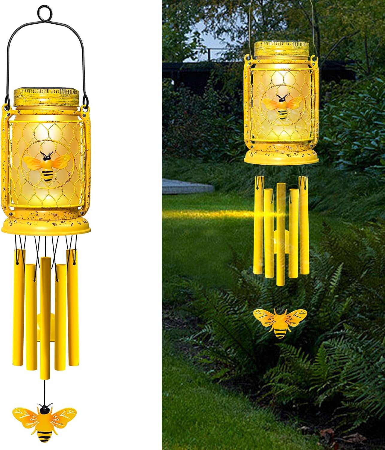 Campanillas solares de viento para exteriores IP65 impermeable
