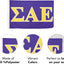 Bandera SAE griega 3x5ft fraternidad Sigma Alpha Epsilon
