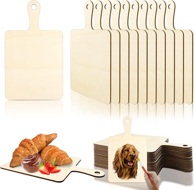16 Tablas Cortar Madera Sin Terminar Mango Manualidades