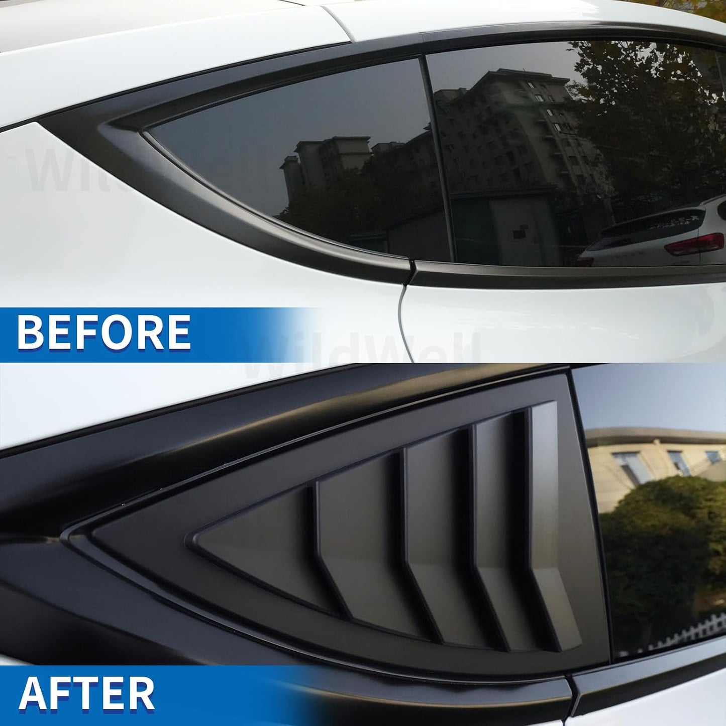 Rejilla ventana Tesla Model Y 20-26 Juniper negro mate