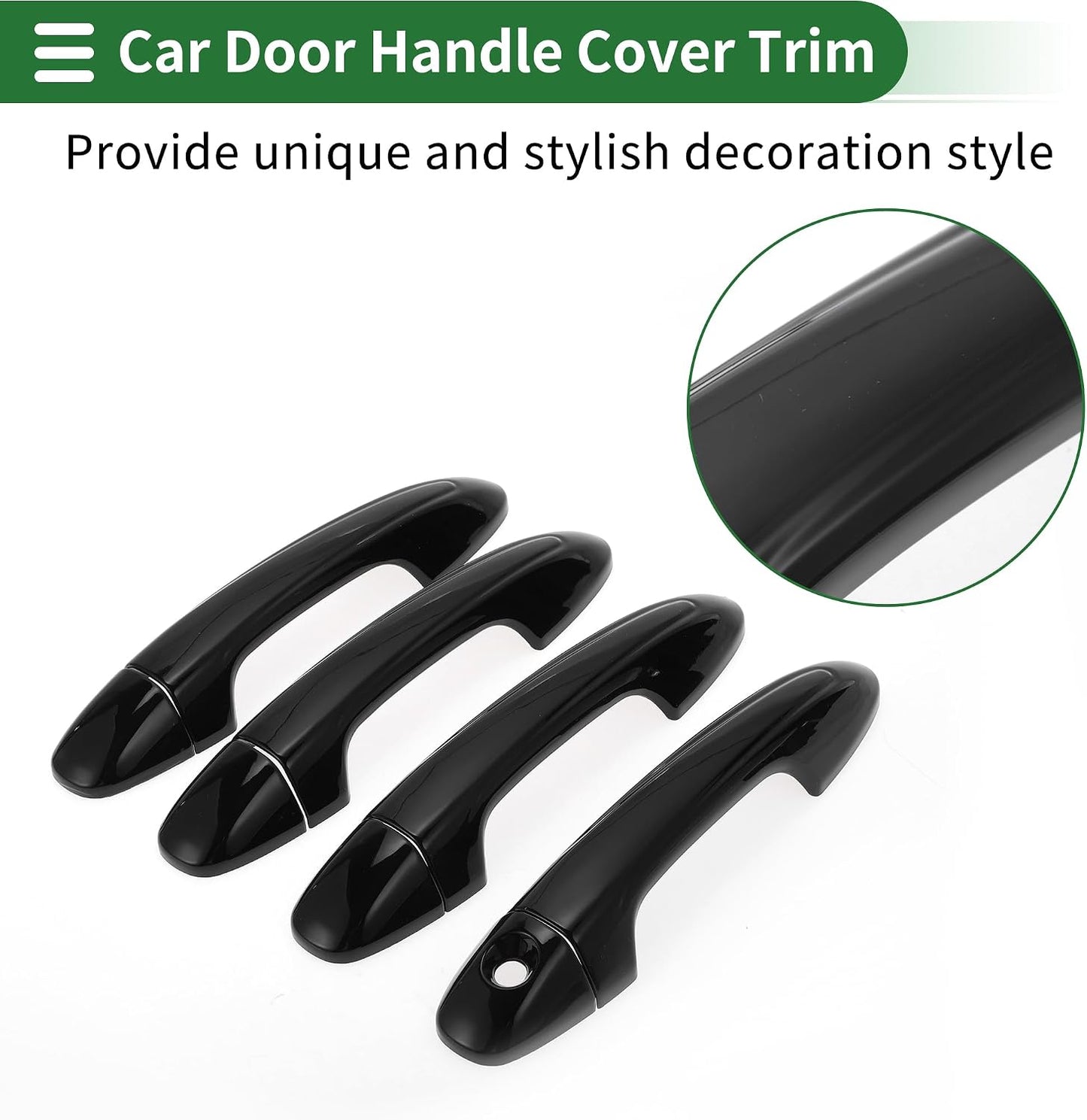 Cubierta manija puerta Toyota RAV4 13-18 ABS negro
