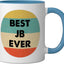 Taza cerámica Jb Name azul/blanco