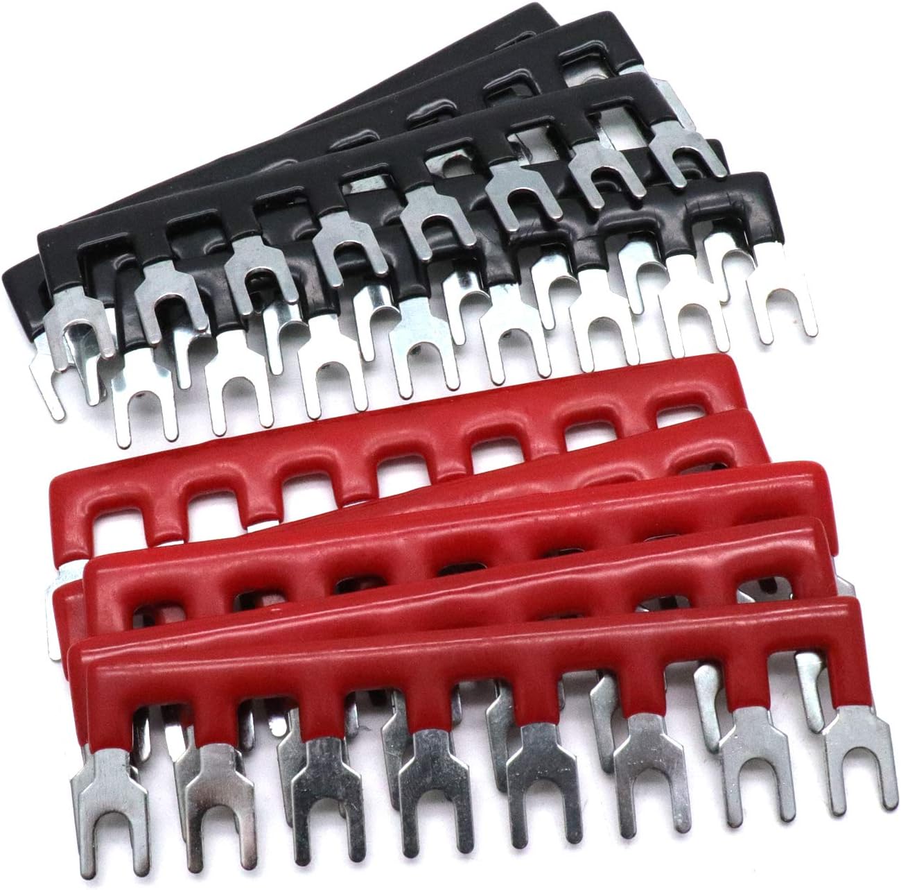 Tiras terminales bloque puente 8 posiciones conector alambre 400V 10A pack 10