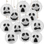 12 Faroles Fantasmas Halloween 8pulg Redondos Interior Exterior