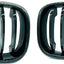 Parrilla X3 X4 set 2 pzas ABS negro brillante