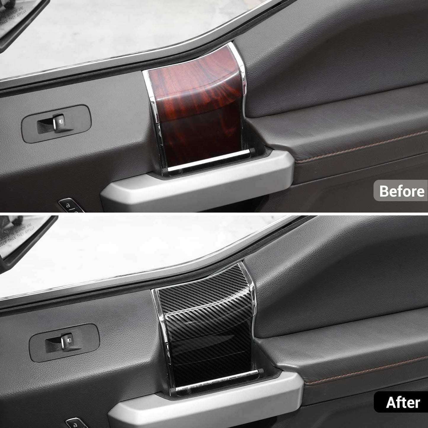 Accesorios cubierta manija puerta Ford F150 15-20 fibra