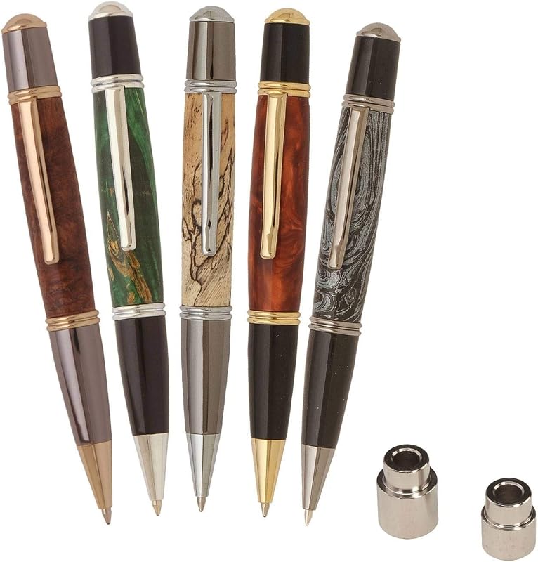 Kit bolígrafo grande Twist para torneado madera dorado