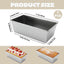 3 Moldes Antiadherente Pan 7.1x3.4pulg Acero Inox