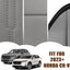 Funda consola central Honda CR-V 23-26 piel vegana borde gris