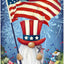 Bandera 4 de Julio con Gnomos 28x40"