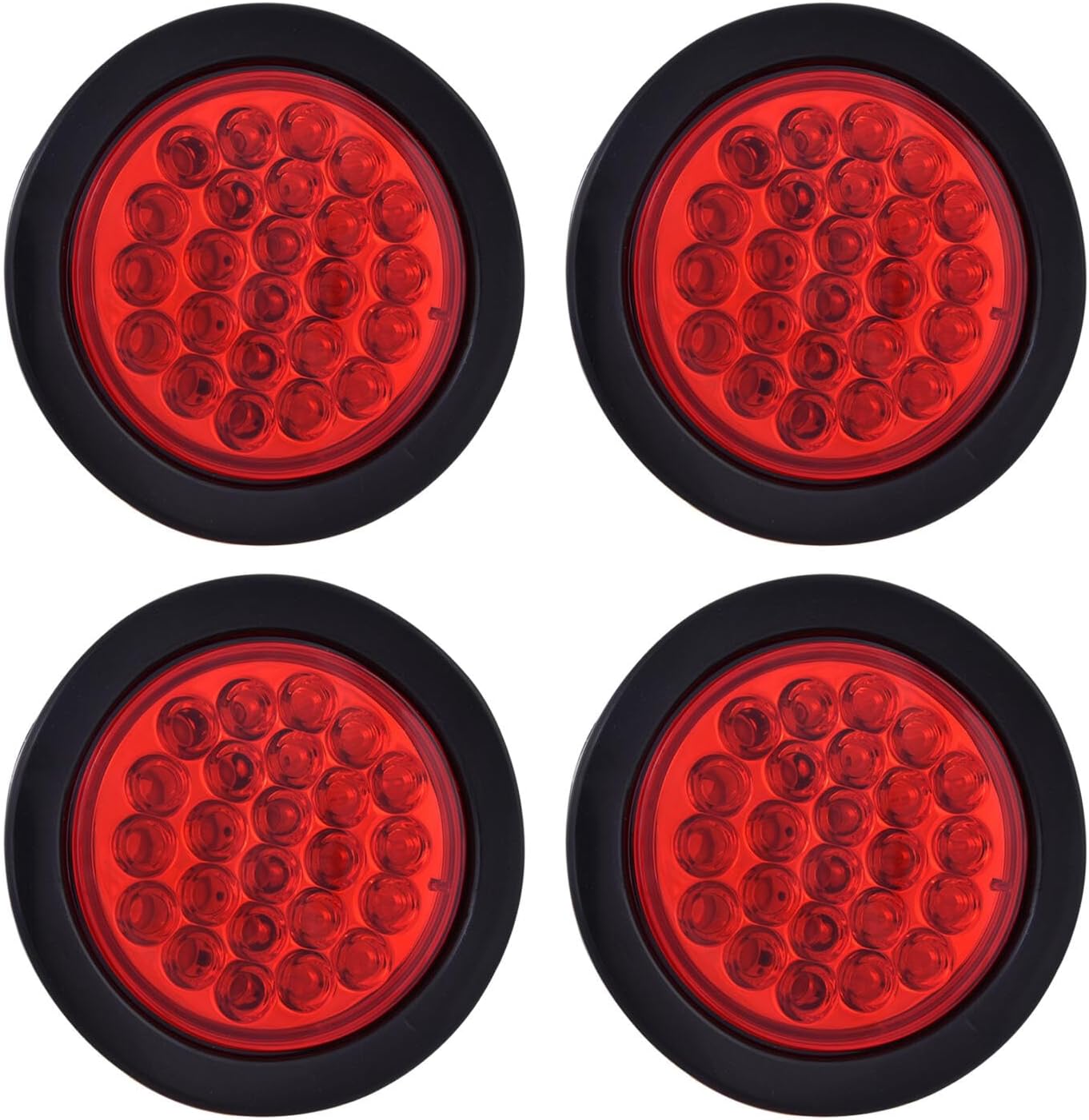 Luz trasera 4" 24LED impermeable para remolque 12V