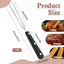 Tenedor carne acero inox 2 puntas mango largo