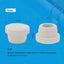 Parachoques goma blanca escalera piscina 1.9" set 4