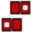 2 Luces traseras doble led 12v ip67 base blanca rv