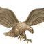 Águila de latón antiguo para pared 36x11pulg