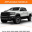 Insignia portón trasero RAM negro mate 4x4