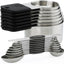 Set 16 Tazas y Cucharas Magnéticas Acero Inox