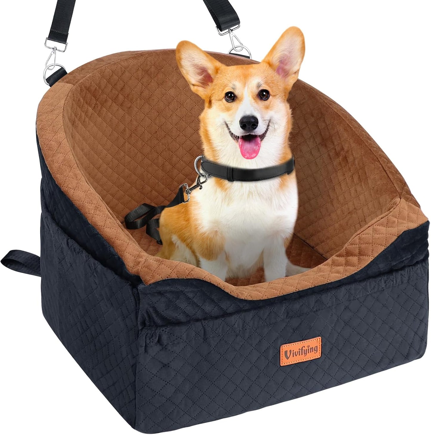 Asiento coche perros elevador desmontable lavable