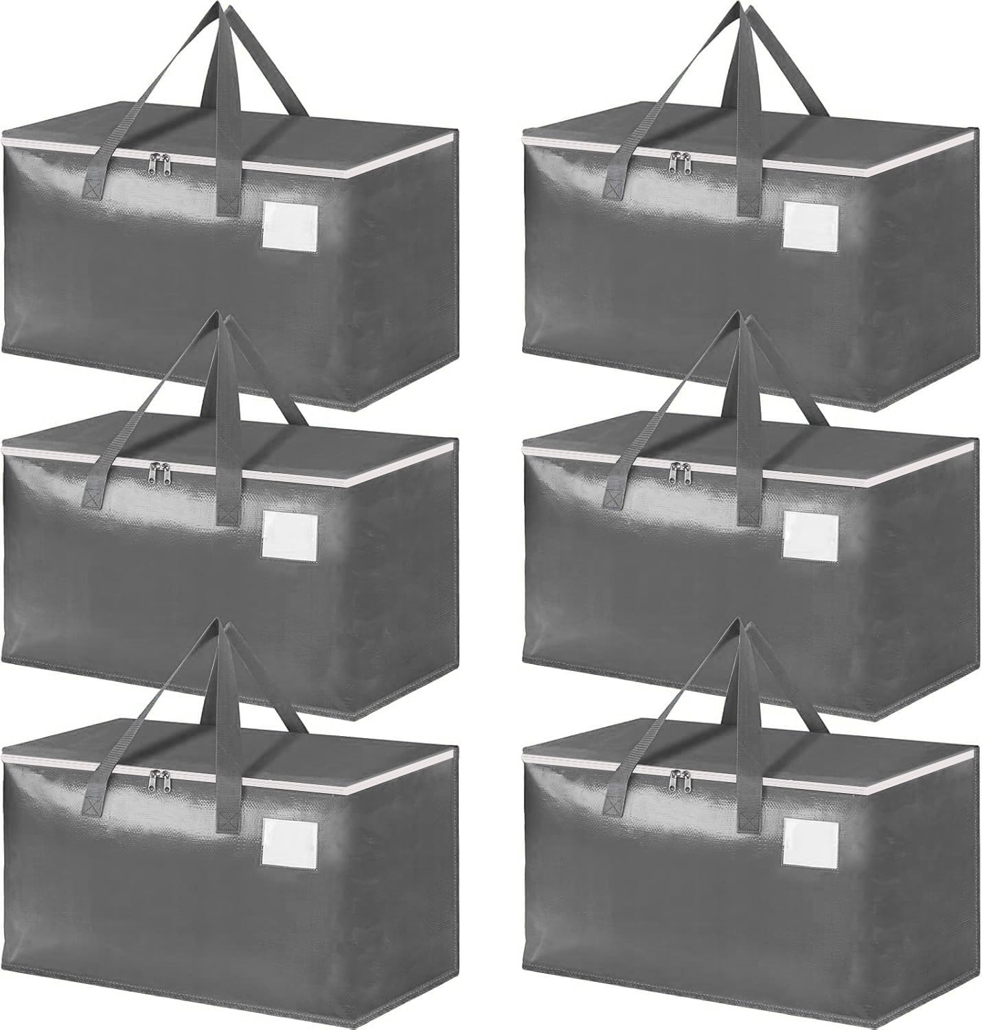 Bolsas mudanza 3 capas 6 pzas 93L con cremallera resistente