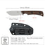 Cuchillo táctico DC53 acero micarta vaina kydex EDC