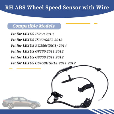 Sensor ABS derecho con cable Lexus GS IS RC