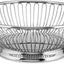 Cesta redonda alambre color plata 8"