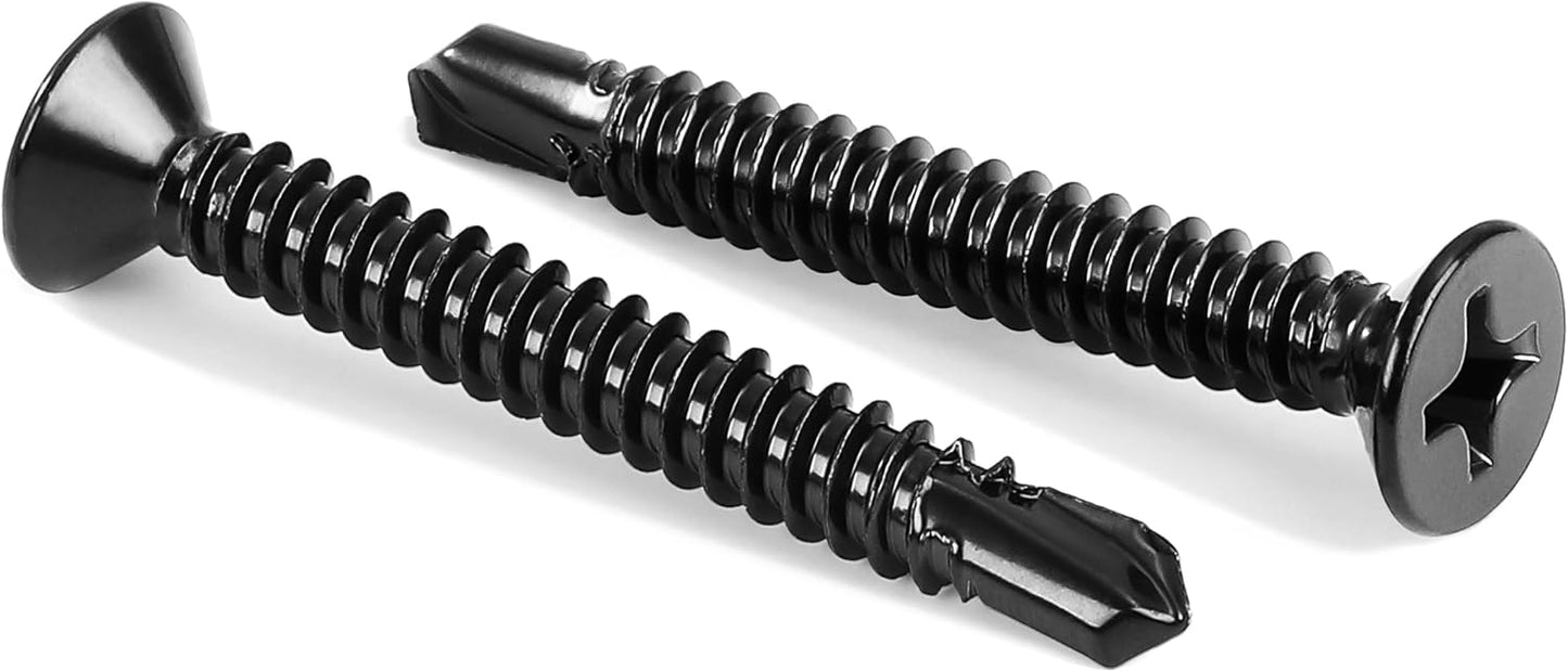 Tornillos autorroscantes #12x2 acero inox 410 negro 50uds