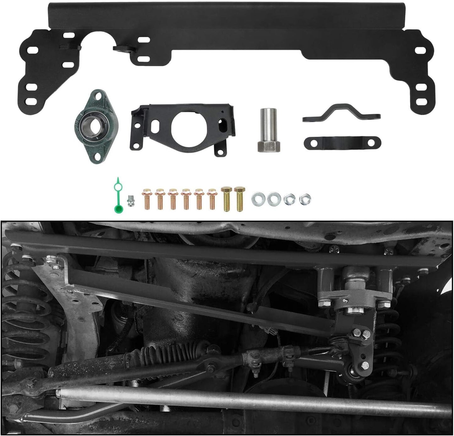 Soporte caja dirección comp Cherokee XJ 84-01 acero negro