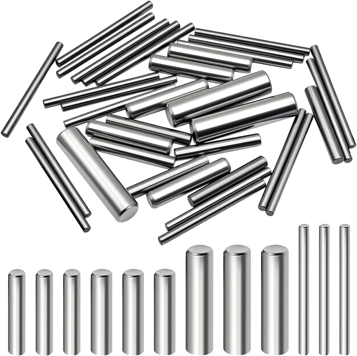 50 Clavijas Acero Inox 304 Soporte Cilíndrico M2-M6