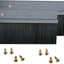 Soporte puerta forma H aluminio cepillo negro 3.2pulg