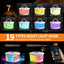2 Pzas Luces RGB Campamento 3en1 19 Modos Recargable Blanco