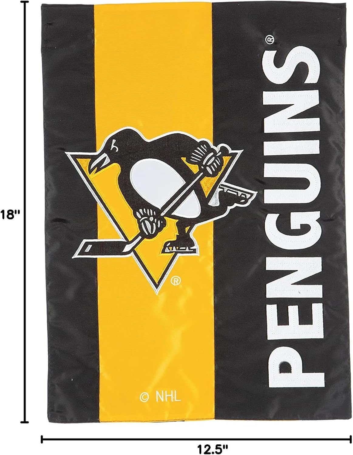 Bandera jardín NHL Penguins 12.5x18" doble cara