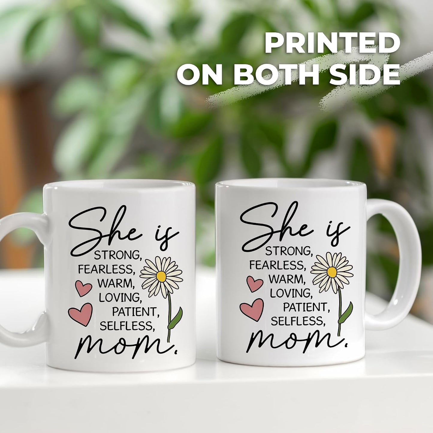 Taza de café con mensaje inspirador para mamá