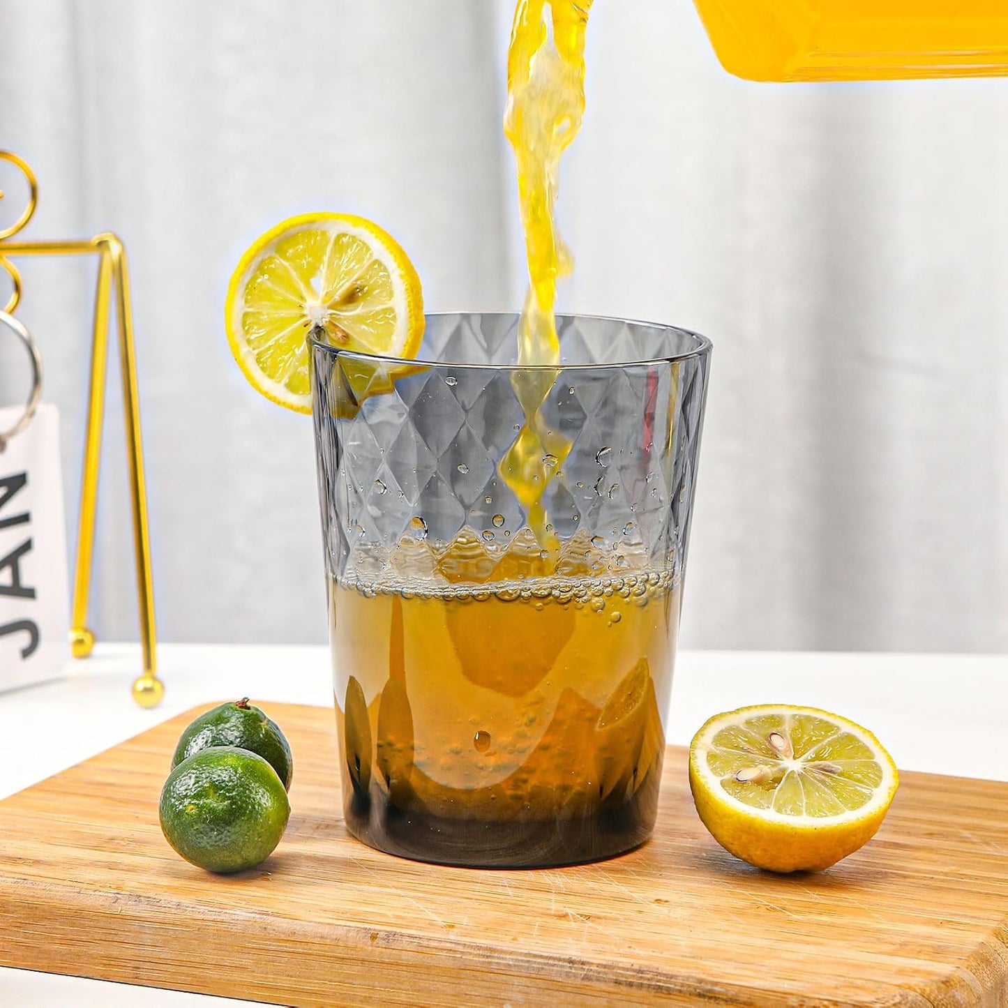 Vasos plástico sin BPA 6uds 16oz reutilizables apilables