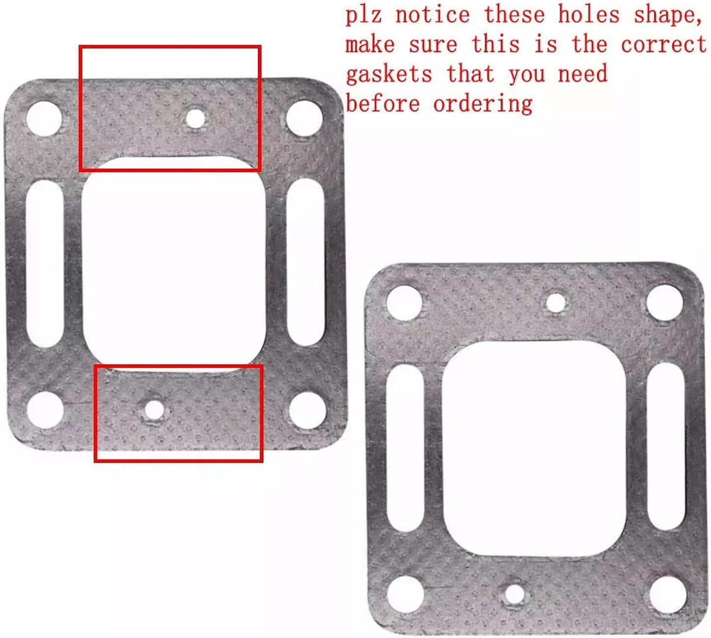 Restrictor junta elevadora codo escape 4 Pzas MerCruiser V6