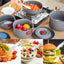 Kit utensilios cocina antiadherente aluminio anodizado