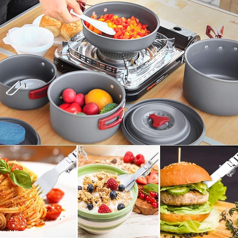 Kit utensilios cocina antiadherente aluminio anodizado