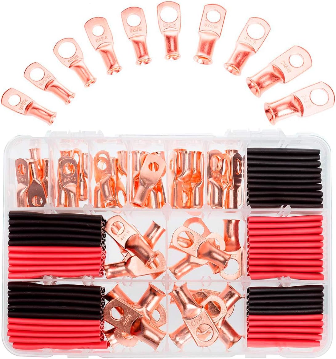 100 Terminales Cable Cobre 8 6 4 2 Conectores Batería