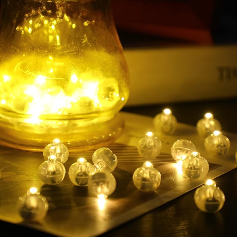 Luces LED blancas cálidas redondas para fiestas y decoración